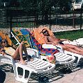 Chorwacja010  Marta i Rafał na leżakach